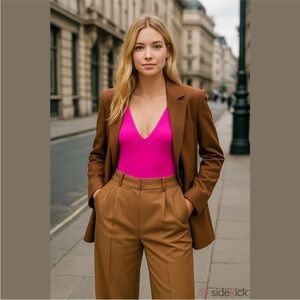 🛍Bundle sale🛍Zara neon Pink Bodysuit size large